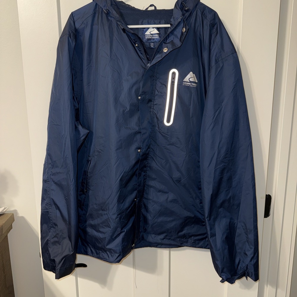 Ozark Trail Waterproof Rain Jacket Unisex  XL/XXL 48-50 Blue Outdoors Hiking